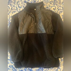 Old Navy Womens Maternity Coat Hoodie Hybrid Jacket Medium Half Zip